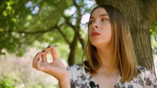 Evgeniya Is Smoking Strong 120mm Cigarette