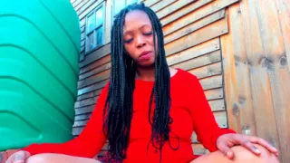 Naughty Outdoor Fingering and Squirt, Extremely Close to Cam...