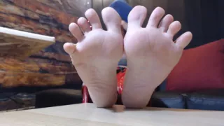 Tub soaked wrinkled soles