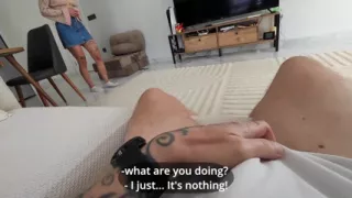 Nice Step-mommy Gives Her Asshole While Step-daddy Is at Work