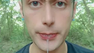 Two Times Cum Spitting by Random Guys - Huge Thick Loads Leaking