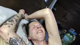 MILF with Big Tits Fucked and Facial