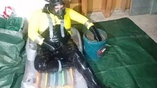 Latex Biohazard Drone Smearing Mud