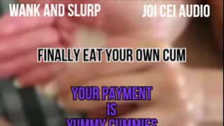 Double Team CEI Finally Eat Your Own Cum Right Now