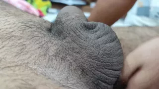 Girl hand job and rubing penis and hot romance