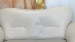 Stuffing my pussy with red panties