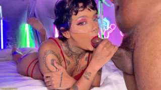 Tattooed Babe Gets All Holes Destroyed