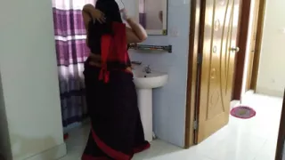 Tamil Hot Stepaunty Stand in Front of Mirror & Hair Combined Then a Guy Fucks Her on Valentine's Day - 2023 Happy Valentine