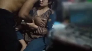 Pakistani Woman with Juicy Natural Tits Giving a Blowjob
