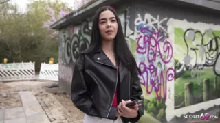 GERMAN SCOUT - Slim and Small Tits Latina Girl Kubera Fortuna at First Casting Fuck