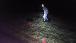 I Strip and Jerk off Outside at Night