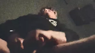 Jerking off with passion