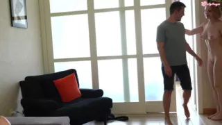 My Darling, I Have a Surprise for You! Guy Fucks Two Hot Lesbian Girlfriends!
