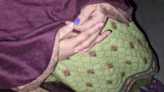 Smooth Aunty's Big Boobs Amateur Massage with Hindi Talking
