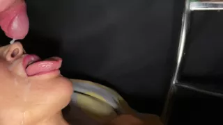Stepmom blowjob swallow huge load of sperm orgasm