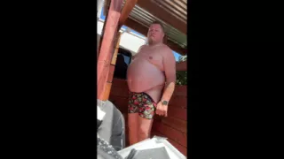 Blue Collar Daddy Yard Work Piss and Cum