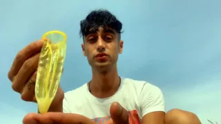 Swallowing Cum of Used Condom by Straight Guy