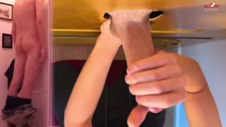 Taboo Gloryhole First: Slim Blond Straight Teen (18) Blown Wild by Gay Boy
