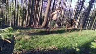 Naked in Forest
