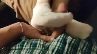 Sexy Pink Hello Kitty Sockjob & Sock Handjob