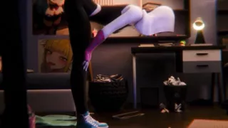 Spiderman fucks spidergirl in doggy style