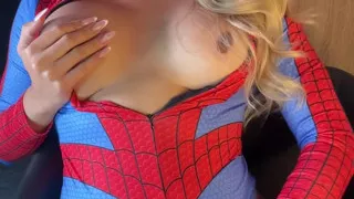 Viviana Trans Latina Spidergirl Cosplay Masturbation
