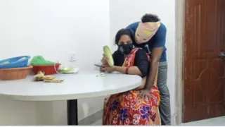 Under the table sex with My horny stepmom