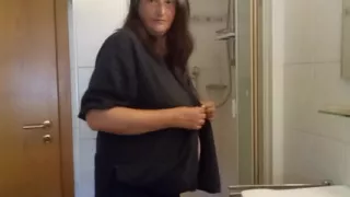 Mature BBW Private Shower Routine