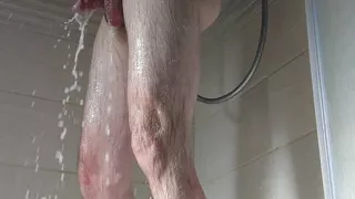 In the shower