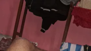A Young Boy From a Local Village, Naked on the Bed, Fucking with His Hands.