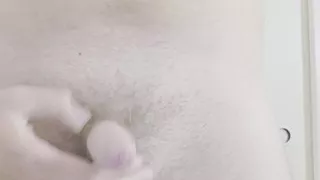 Nutting on the bathroom sink