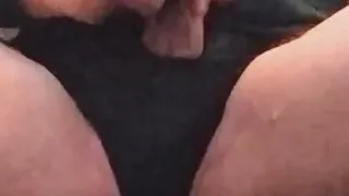 Grandpa squirting cum from his massive semi