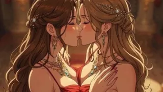 Kissing Orgasm of Mature Women, AI Generated Cartoon content, Uncensored video of 18 Year old Anime Girl