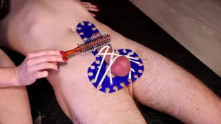 Cruel Tickle Wank Leads to Ruined Orgasm on CBT Board