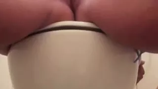 Hot in the Toilet with Orgasm