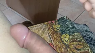 Dick couldn't take it anymore and cum in my tights.