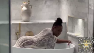Sultry Soak: Giana's Naughty Bath Tease