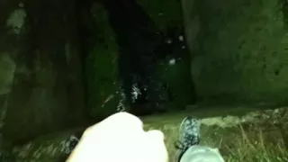 Night Cumshot to the River Canal - Wearing Camo Pants