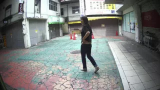 MILF in ultra low rise jeans outdoors..