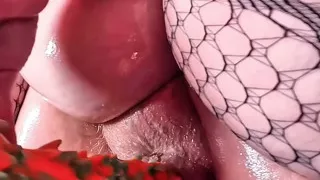 Creamy BBW Hairy MILF Pussy