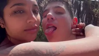 My Busty Asian Wife Fucks Me on the Terrace While the Neighbor Watches- Yasmina Khan- Brady Bud