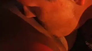 Hot couple having sex late at night