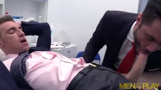 Menatplay suited doctor Mike De Marko seduces Kayden Gray