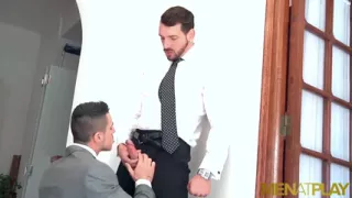 MENATPLAY - Latin hunk Enzo Rimenez anal fucks Klein Kerr