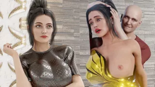 Hot MILF Secretary Having Sexual Affair with an Ugly Oldman Staff