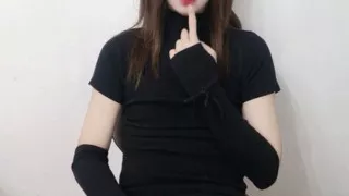 Chinese Horny Sissy Mounting A Monster Dildo In Her Pussy And Reaching A Wonderful Anal Orgasm