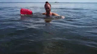 Swimming in Volga-river