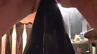Close-up View of Asspussy Training to Gape With 14 Inch Circumference Assmaster Plug