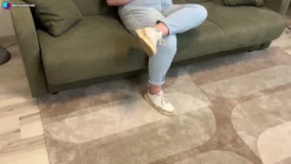 She Totally Hates His Balls!! Kicking, Stomping with Dirty Soles on Testicles!