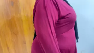 Arabian Beautiful Hotel Maid Cleaning My Room & I See Her Huge Ass & Huge Boobs